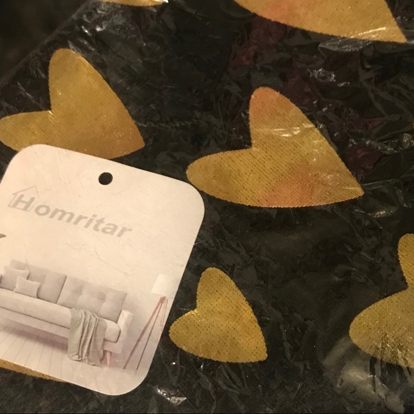 Homritar Gold Stamp Square Pillow Cover 18”x18” - Picture 2 of 2